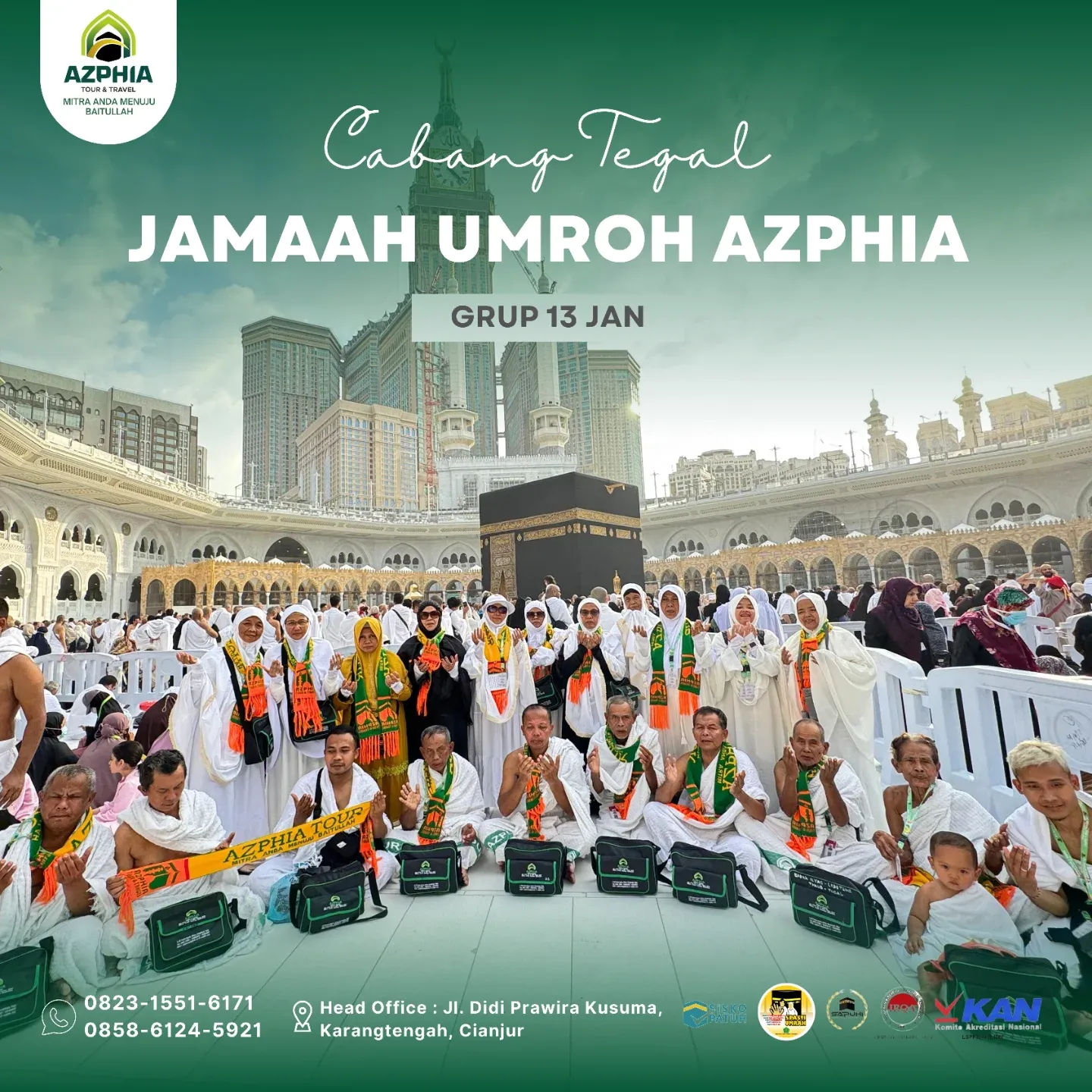 Dokumentasi Keberangkatan Umroh AZPHIA 2022 sampai 2025: Foto Jamaah di Tanah Suci