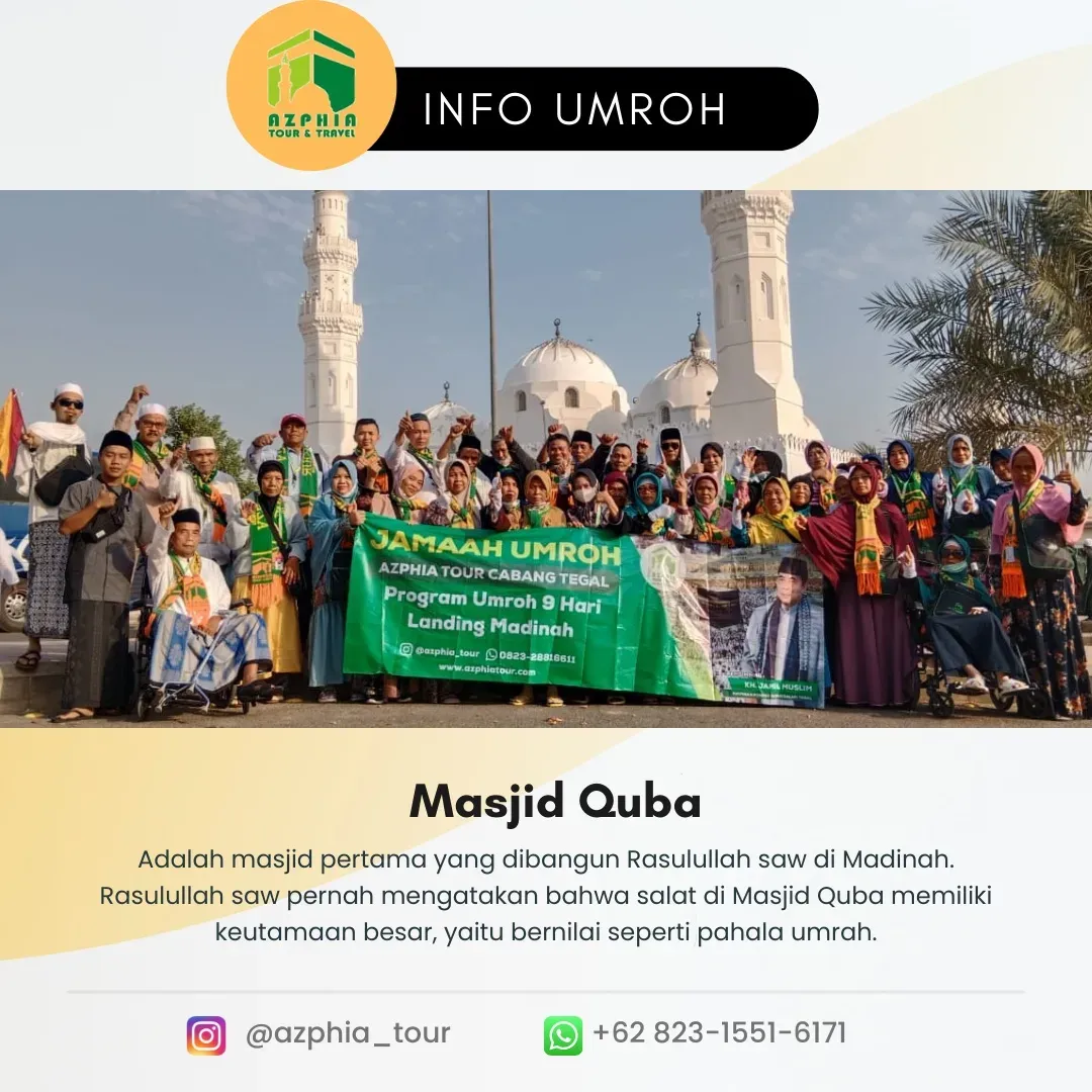 Ziarah Madinah: Masjid Quba, Jabal Uhud, Kebun Kurma, dan Tempat Lainnya