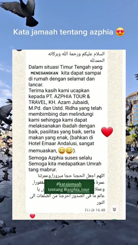 Dokumentasi perjalanan jamaah AZPHIA 11